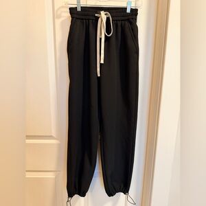 Fido Dido Black Waffle Knit Jogger Pants XL